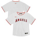 【公式グッズ】MLB エンゼルス ホーム ユニフォーム Nike ナイキ トドラー ホワイト (Juvenile Home Blank Game Jersey)