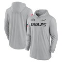 【公式グッズ】NFL イーグルス 長袖 Tシャツ Nike ナイキ メンズ グレイ (24 Men's Nike STS Dri-Fit Lightweight Hoodie)