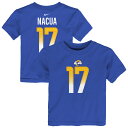 【公式グッズ】NFL ラムズ プカ・ナクア ネーム&ナンバー Tシャツ Nike ナイキ トドラー ロイヤル (24 Youth Nike Toddler Player N&N SST)
