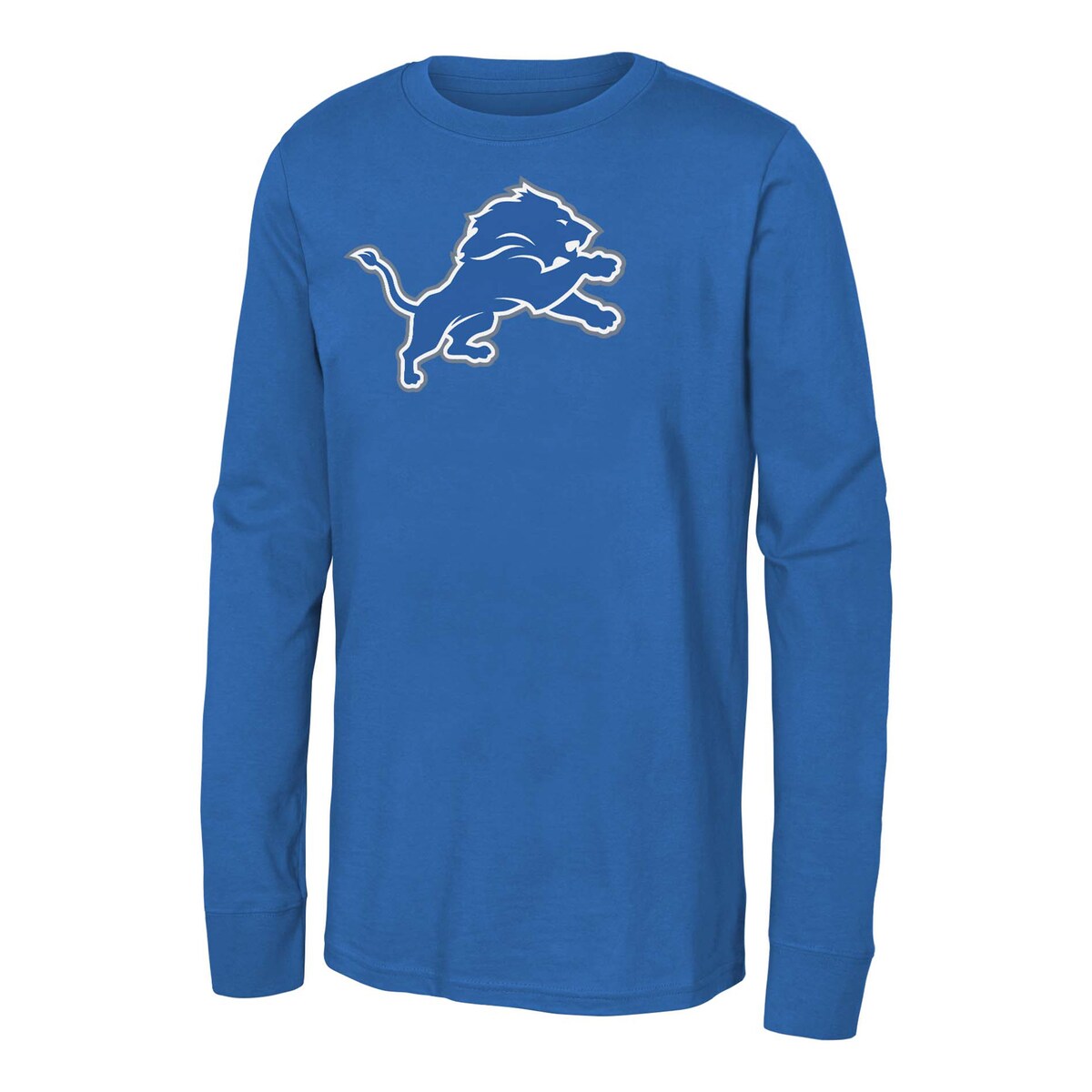 NFL ライオンズ 長袖 Tシャツ Outerstuff キッズサイズ ブルー (23 Youth Primary Logo LST)