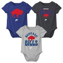 【公式グッズ】NFL ビルズ ロンパースセット Nike ナイキ ベビー ロイヤル (24 Newborn 3 Pack Nike Rewind Creeper...