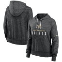 【公式グッズ】NFL セインツ プルオーバー パーカー Nike ナイキ レディース ブラック (23 Women's Gym Vintage Lightwei...
