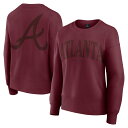 【公式グッズ】MLB ブレーブス トレーナー Fanatics(ファナティクス) レディース バーガンディ (Elements Womens Signature...