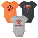 【公式グッズ】NFL バッカニアーズ ロンパースセット Nike/ナイキ ベビー シルバーグレイ (24 Newborn 3 Pack Nike Rewind ...