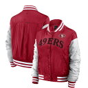 【公式グッズ】NFL 49ers ジャケット Fanatics(ファナティクス) レディース スカーレット (24 Womens Elements Signature Poly Jacket)