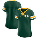 【公式グッズ】NFL パッカーズ Tシャツ Fanatics(ファナティクス) レディース グリーン (Women's QVC Bling Athena SS)