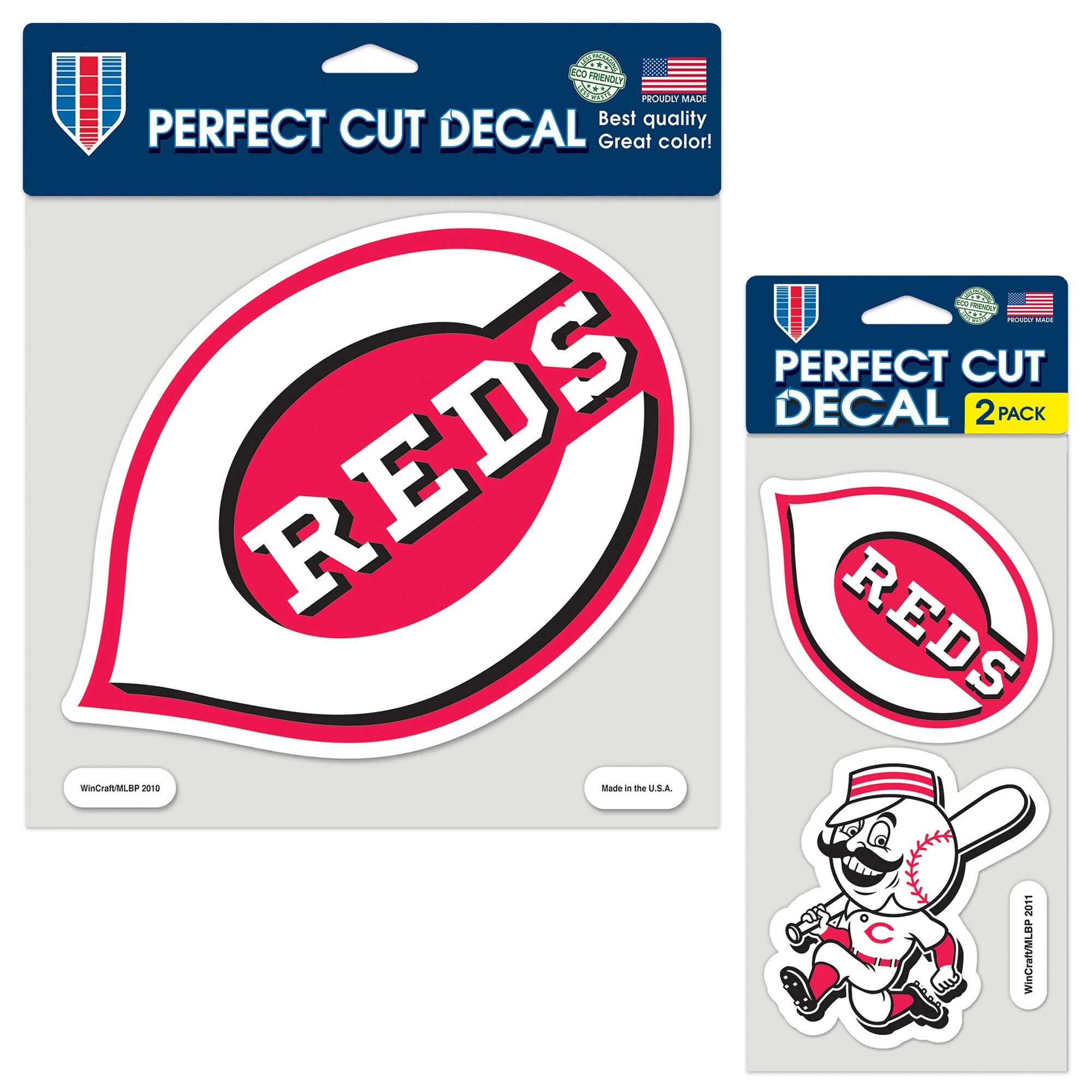 【公式グッズ】MLB レッズ カー用品・カーアクセサリー WinCraft/ウィンクラフト (Perfect Cut Decal Pack)