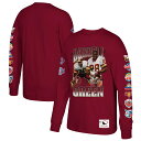 【公式グッズ】NFL コマンダーズ ダレル・グリーン 長袖 Tシャツ Mitchell & Ness/ミッチェル&ネス メンズ バーガンディ (Darrell Green Graphic LST)