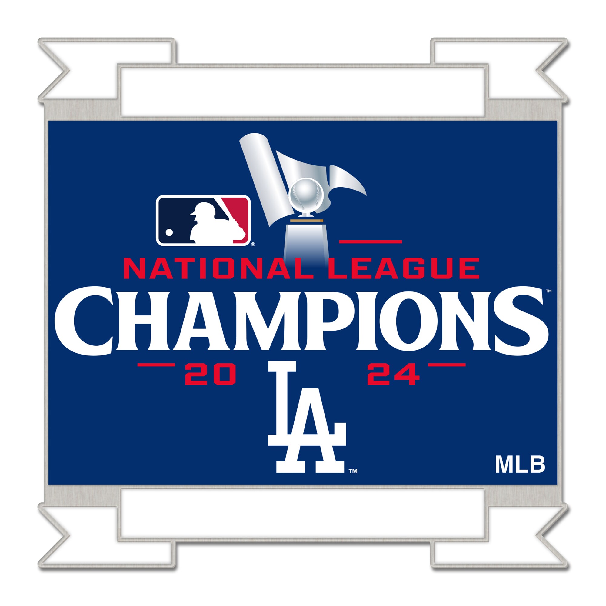 【公式グッズ】MLB ドジャース 2024 ナ・リーグ 優勝記念 ピンバッジ ウィンクラフト (2024 MLB National League Conference Champions Collector Pin-Champ)