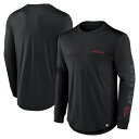 【公式グッズ】NFL ファルコンズ 長袖 Tシャツ Fanatics/ファナティクス メンズ ブラック (24 MENS Fanatics Poly BLACKOUT LST)