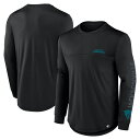 【公式グッズ】NFL ジャガーズ 長袖 Tシャツ Fanatics/ファナティクス メンズ ブラック (24 MENS Fanatics Poly BLACKOUT LST)
