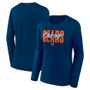 【公式グッズ】NFL ベアーズ 長袖 Tシャツ Fanatics/ファナティクス レディース ネイビー (L/S SCOOP NECK TEE)