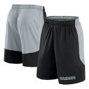 【公式グッズ】NFL レイダース カジュアル ショーツ Fanatics/ファナティクス メンズ ブラック (NFL Launch Poly Short)