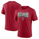 【公式グッズ】NFL バッカニアーズ Tシャツ Fanatics(ファナティクス) メンズ ヘザーレッド (23 NFL MEN'S FANATICS BRANDED DIVIDED WARP SHORT SLEEVE TRIB)(4)