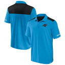 エントリーでポイント 5倍【公式グッズ】NFL パンサーズ ポロシャツ Fanatics(ファナティクス) メンズ ブルー (Men's QVC Poly Colorblock Polo)(4)