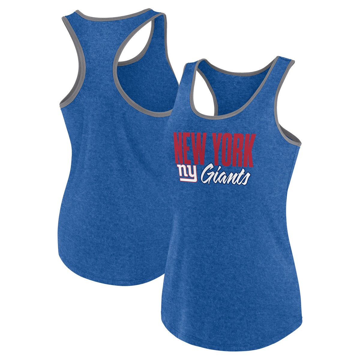 【公式グッズ】NFL ジャイアンツ タンクトップ Fanatics/ファナティクス レディース ヘザーロイヤル (24 Women's Fuel Biblend...