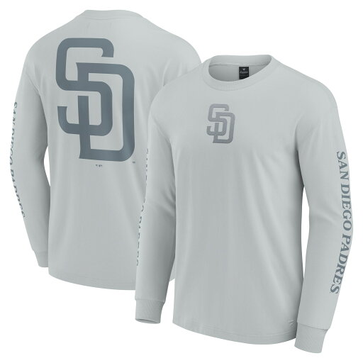 【公式グッズ】MLB パドレス 長袖 Tシャツ Fanatics/ファナティクス メンズ グレイ (Elements Men's Signature LS Tee 02XN) 【公式グッズ】MLB パドレス 長袖 Tシャツ Fanatics/ファナティクス メンズ グレイ (Elements Men's Signature LS Tee 02XN)