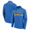 【公式グッズ】NFL チャージャーズ プルオーバー Fanatics(ファナティクス) メンズ パウダーブルー (NFL Head to Head Quarter Zip)(4)