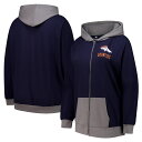 【公式グッズ】NFL ブロンコス ジャケット Fanatics(ファナティクス) レディース ネイビー (FULLZIP HIT IT HOOD)