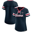 【公式グッズ】NFL テキサンズ Tシャツ Fanatics(ファナティクス) レディース ネイビー (Women's HSN Iconic Bling Ath...