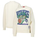 【公式グッズ】NBA ティンバーウルブズ トレーナー Mitchell & Ness/ミッチェル&ネス レディース クリーム (NBA Mitchell & Ness Women's Brush Bucket Crewneck)
