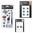 【公式グッズ】NFL カウボーイズ タトゥーシール WinCraft/ウィンクラフト (WCR Waterless Tattoos Pack)