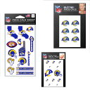 【公式グッズ】NFL ラムズ タトゥーシール WinCraft/ウィンクラフト (WCR Waterless Tattoos Pack)