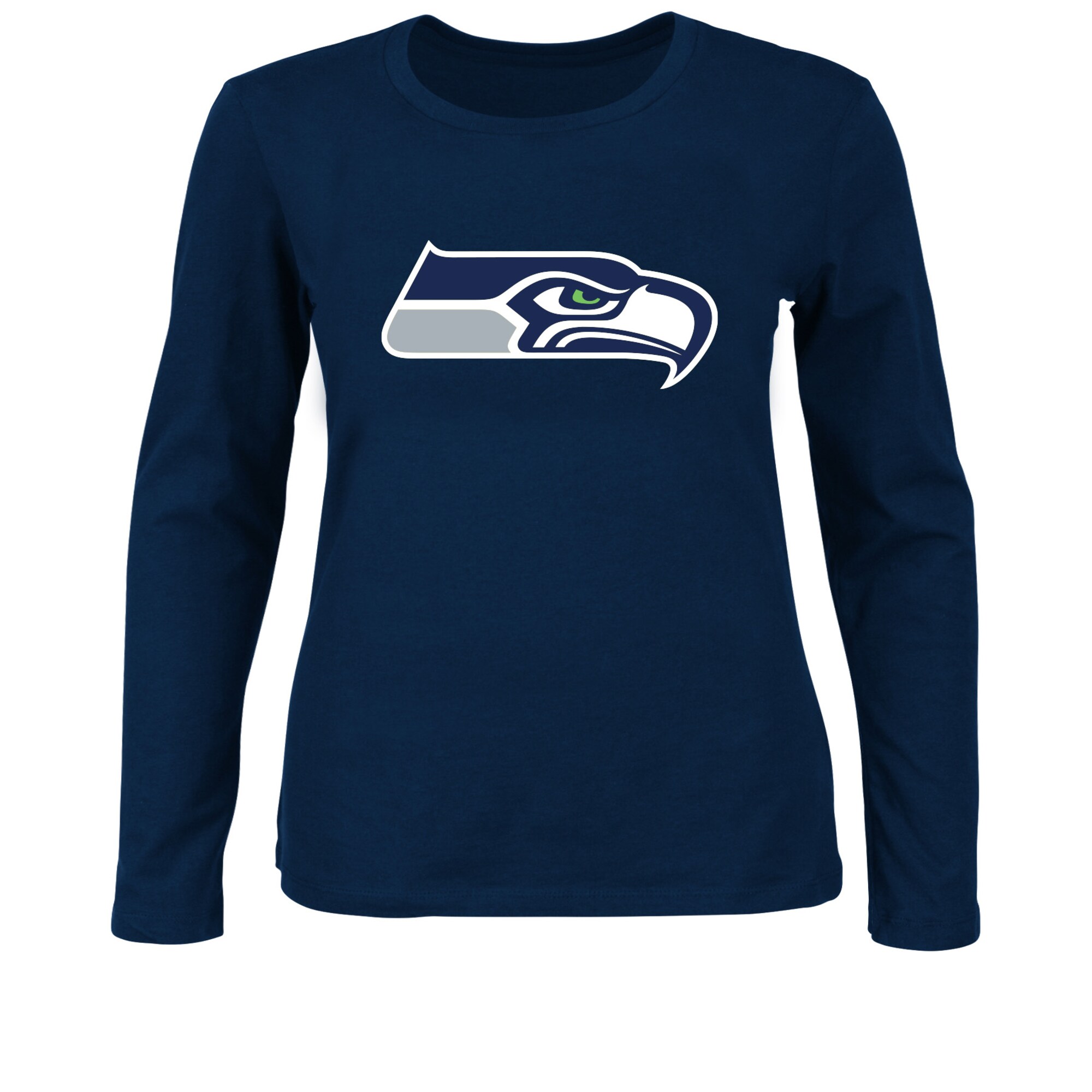 【公式グッズ】NFL シーホークス 長袖 Tシャツ Fanatics/ファナティクス レディース (NFL Womens Plus Basic Scoop Neck LST - R)