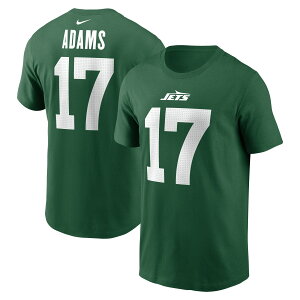 エントリーでポイント 5倍【公式グッズ】NFL ジェッツ ダバンテ・アダムス ネーム&ナンバー Tシャツ Nike ナイキ メンズ グリーン (24 Men's Nike Player N&N SST)