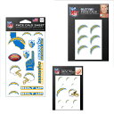 【公式グッズ】NFL チャージャーズ タトゥーシール WinCraft/ウィンクラフト (WCR Waterless Tattoos Pack)