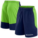 【公式グッズ】NFL シーホークス カジュアル ショーツ Fanatics/ファナティクス メンズ (24 MENS BIG AND TALL SYNTHETIC LAUNCH PRB SHORTS)