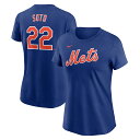 【公式グッズ】MLB メッツ ファン・ソト ネーム&ナンバー Tシャツ Nike/ナイキ レディース ロイヤル (Nike Fuse Women's N&N T...