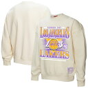 【公式グッズ】NBA レイカーズ トレーナー Mitchell & Ness/ミッチェル&ネス レディース クリーム (NBA Mitchell & Ness Women's Oversprayed Crewneck)