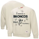 【公式グッズ】NFL ブロンコス トレーナー Mitchell & Ness(ミッチェル&ネス) レディース クリーム (NFL Womens Shooting...