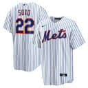 【公式グッズ】MLB メッツ ファン・ソト ホーム ユニフォーム (レプリカ) Nike ナイキ キッズ ホワイト (OST Youth Home Game P...