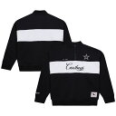 【公式グッズ】NFL カウボーイズ プルオーバー Mitchell & Ness(ミッチェル&ネス) レディース ブラック (NFL Women's Quart...