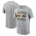 エントリーでポイント 5倍【公式グッズ】MLB パドレス Tシャツ Nike ナイキ メンズ ヘザーグレイ (Men's Nike MLB Arched Cotton Tee)(4)