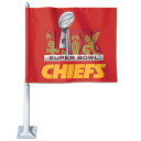 【公式グッズ】NFL チーフス カー用品・カーアクセサリー ウィンクラフト (NFL AFC Conference Champions 2 Sided Car ...
