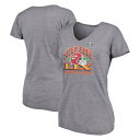 【公式グッズ】NFL チーフス 第59回スーパーボウル Vネック Tシャツ Fanatics/ファナティクス レディース ヘザーグレイ (25 Women's Plus Fanatics SB59 Bound Our Pastime Triblend SST)|詳細画像