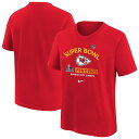 【公式グッズ】NFL チーフス 第59回スーパーボウル Tシャツ Nike ナイキ ユース レッド (25 Youth Nike SB59 Bound Authentic SST)