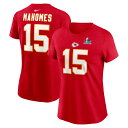 【公式グッズ】NFL チーフス 第59回スーパーボウル パトリック・マホームズ ネーム&ナンバー Tシャツ Nike ナイキ レディース レッド (Women'...