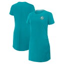 【公式グッズ】NFL ドルフィンズ ワンピース Fanatics(ファナティクス) レディース アクア (FANATICS RELAXED FIT DRAPE DRESS)