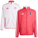 【公式グッズ】MLS セントルイス・シティSC ジャケット Adidas/アディダス メンズ レッド (ADI Men's 2025 Reversible Anthem Jacket)(4)