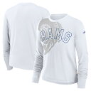 エントリーでポイント 5倍【公式グッズ】NFL ラムズ 長袖 Tシャツ Nike ナイキ レディース ホワイト (EX 25 NFL Women's Nike ...