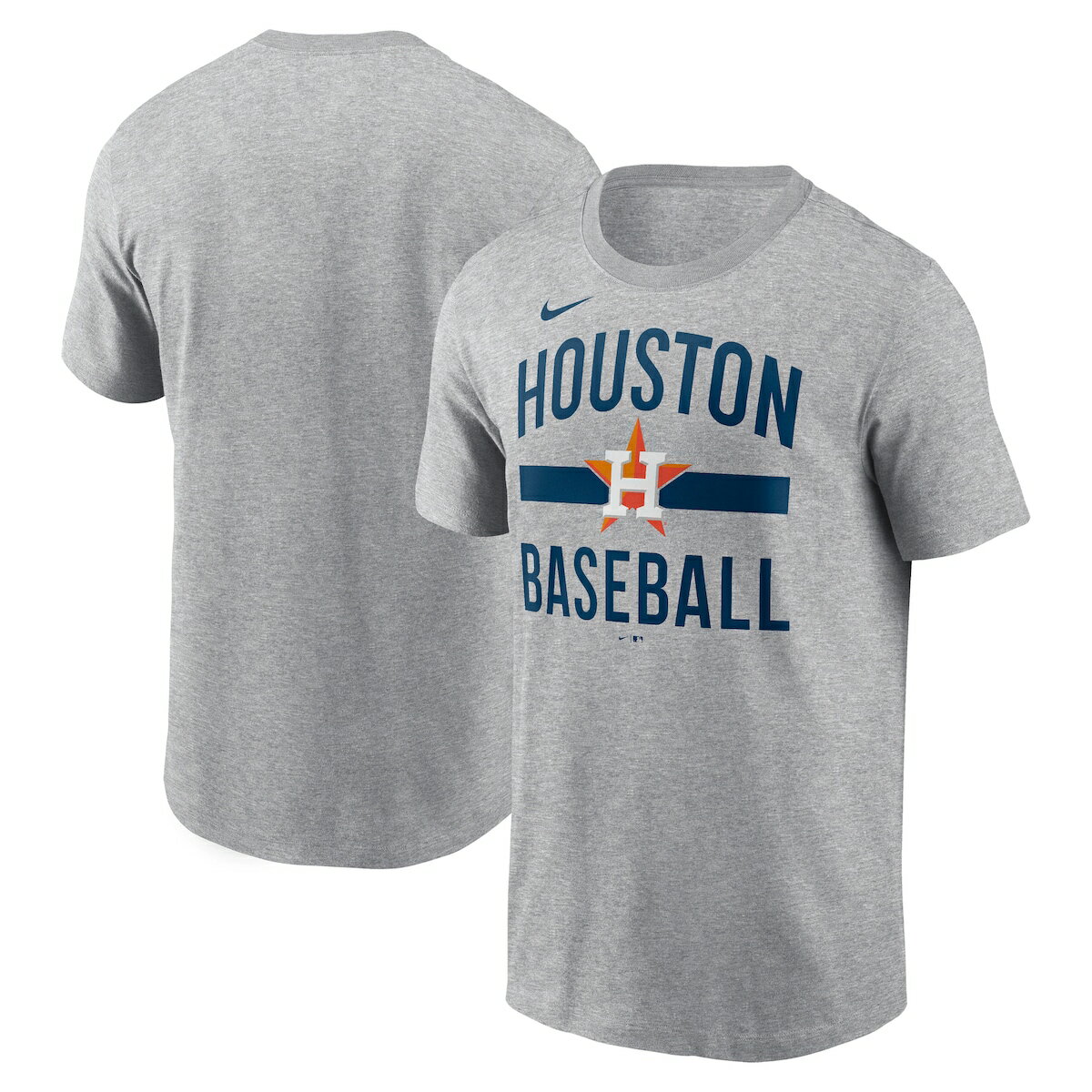 【公式グッズ】MLB アストロズ Tシャツ Nike/ナイキ メンズ ヘザーグレイ (Men's Nike MLB Arched Cotton Tee)