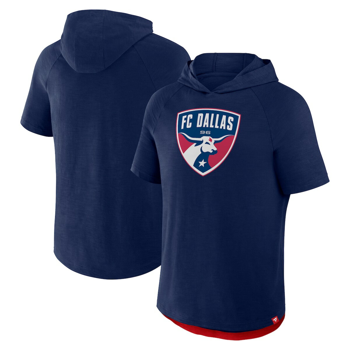 【公式グッズ】MLS FCダラス フード付き Tシャツ Fanatics/ファナティクス メンズ ネイビー (NUT S25 Men's Hat Trick Stadium Slub SS PO Hood)