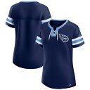 【公式グッズ】NFL タイタンズ Tシャツ Fanatics(ファナティクス) レディース ネイビー (EX 25 NFL Women's QVC Bling ...