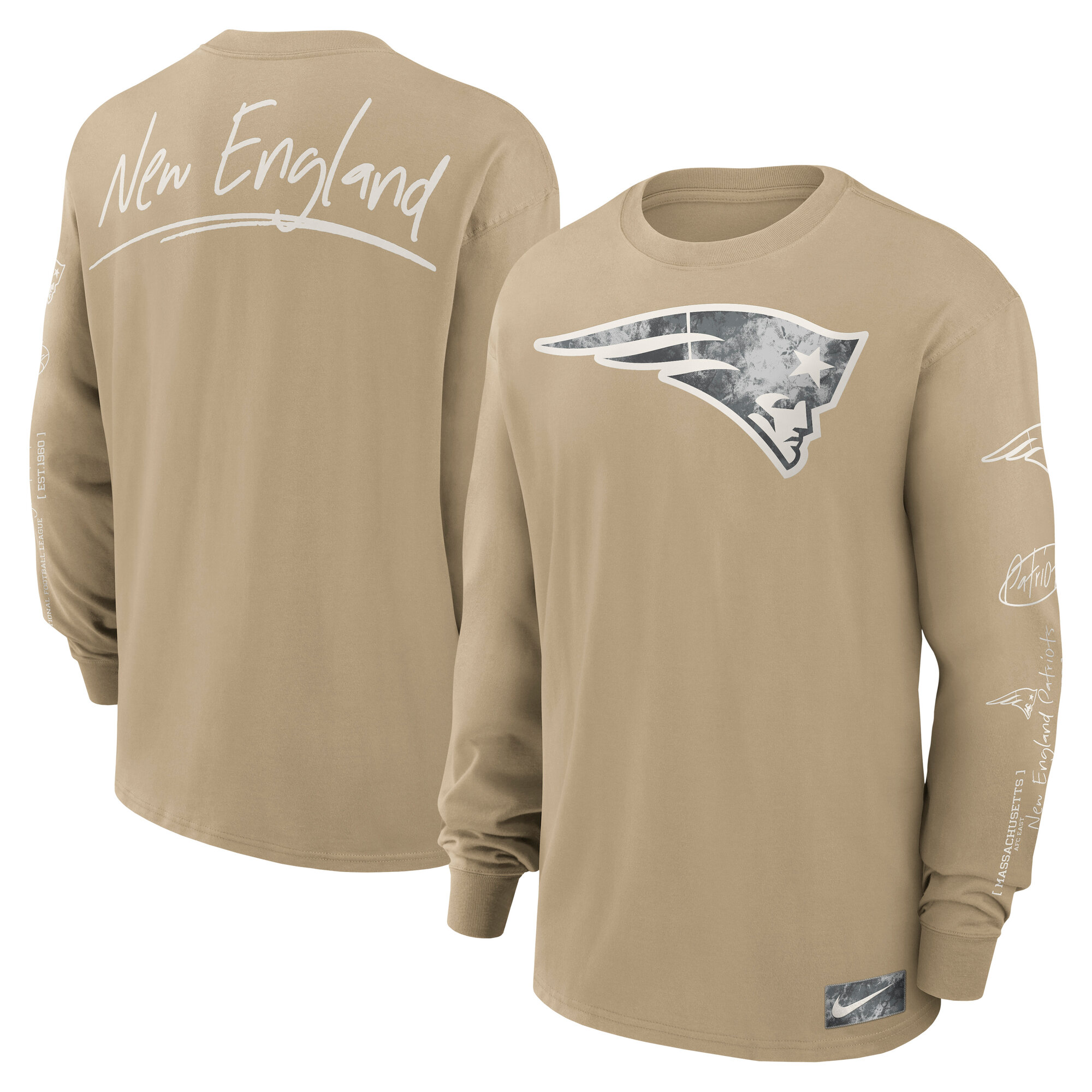 【NIKE】センターロゴ 長袖 Tシャツ ベージュ / 送料無料 楽天市場】長袖tシャツ ナイキ(カラーベージュ)(トップス