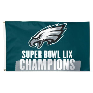 【公式グッズ】NFL イーグルス 第59回スーパーボウル 優勝記念 フラッグ WinCraft/ウィンクラフト (NFL Super Bowl 59 Champions 1 Sided Deluxe 3x5 Flag)