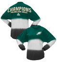 【公式グッズ】NFL イーグルス 第59回スーパーボウル 優勝記念 長袖 Tシャツ Fanatics(ファナティクス) レディース グリーン (25 Women...